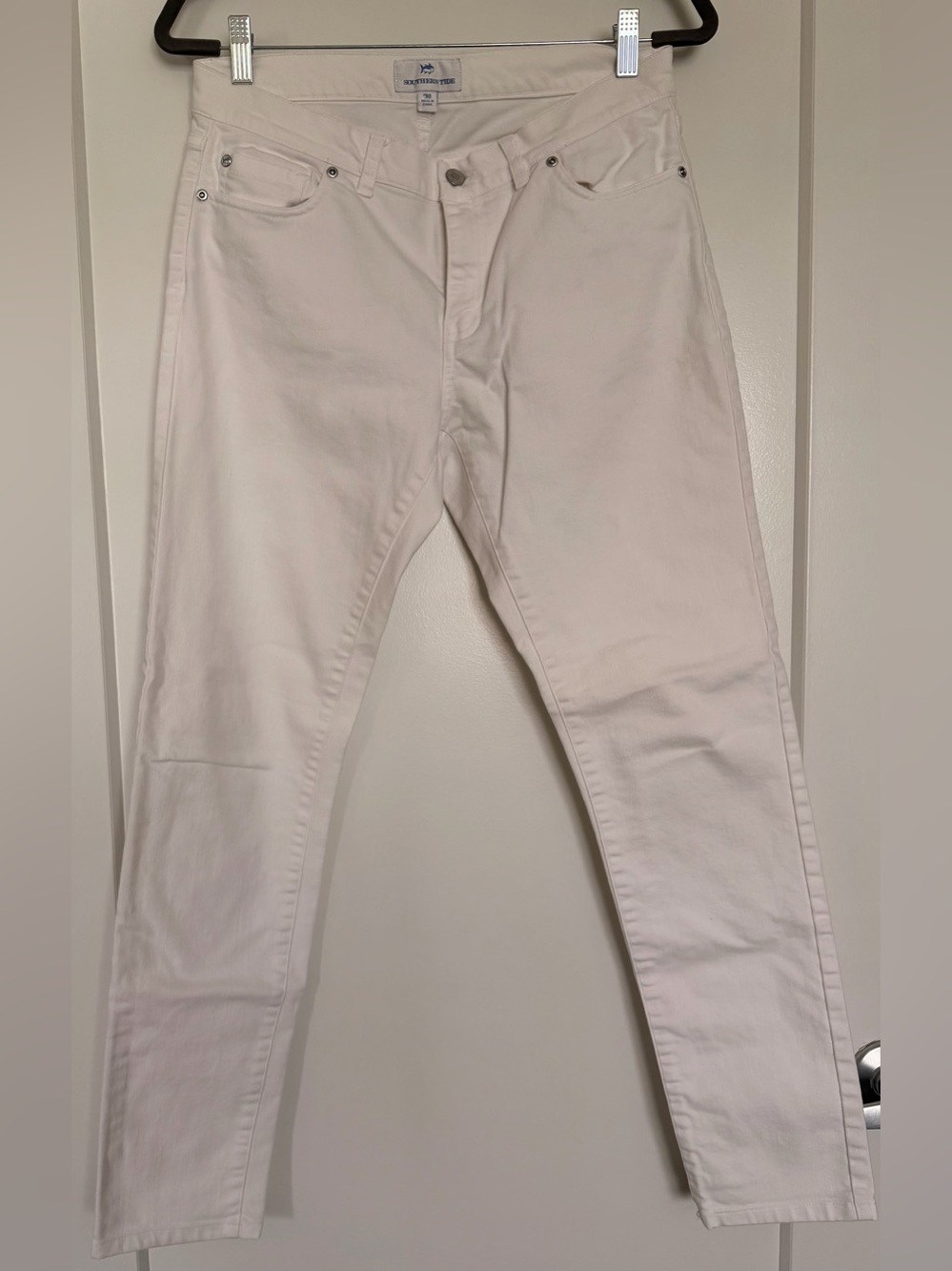 Southern Tide Ladies White Skinny Jeans